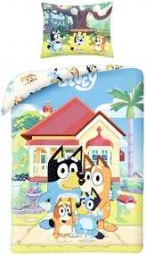 Bavlnené posteľné obliečky Bluey Heeler a jej domov - 100% bavlna - 70 x 90 cm + 140 x 200 cm