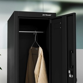 Šatníková skriňa pre zamestnancov čierna BARTEK 1 Plus 292 x 1720 x 450 mm