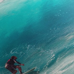 Obraz surferov vo vlnách (90x60 cm)