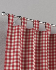 Záves na pútkach farba produktu červená látka vzorované