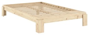 Dvojlôžková posteľ z borovicového dreva s roštom v prírodnej farbe 140x200 cm Layers – Karup Design