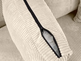 Krémová rohová pohovka SMART COSARO, obojstranná + 2 vankúše ZADARMO