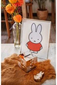Kovový stojací/na stenu rámček v striebornej farbe 15x20 cm Miffy – Zilverstad