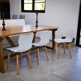 Stolička Duo wood Carrara 50,3 x 46,3 x 80,9 cm