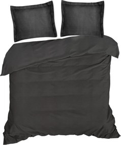 BAVLNENÉ OBLIEČKY NOVA COLOUR 140X200 CM ČIERNE