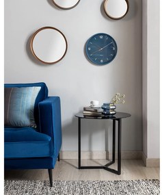 Čierny odkladací stolík Kave Home Marae, ⌀ 50 cm