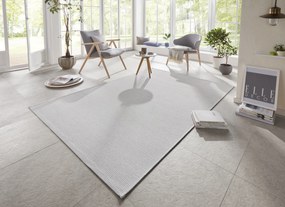 ELLE Decoration, Kusový koberec Secret 103556 Light Grey, Cream z kolekcie Elle – na von aj na doma, 200x290, šedá, chodba / predsieň
