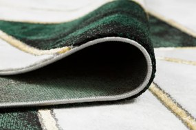 Koberec EMERALD exkluzívny 1015 glamour, styl marmur, geometrický fľaškovo zelený / zlatý