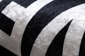 Dywany Łuszczów, Kusový koberec Bambino 2104 Game Over black, 160x220, čiernobiela, chodba / predsieň