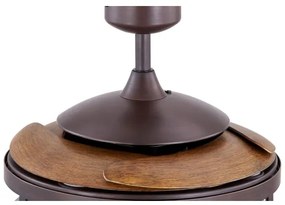 FANAWAY 212925 - LED Stropný ventilátor CLASSIC 3xE27/4W/230V hnedá + DO