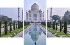 Obraz - Taj Mahal za východu slnka (90x60 cm)