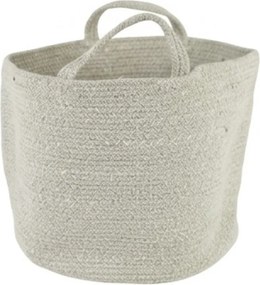 Úložný kôš s úchytmi COTTON HAVEN 35x35 cm - viac farieb Farba: Svetlosivá