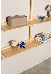 Nástenná knižnica z borovicového dreva v prírodnej farbe 192x127 cm Groove – Karup Design