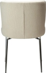 Krémovobiela čalúnená jedálenská stolička Glam – DAN-FORM Denmark