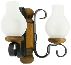 Brilagi - Nástenné svietidlo RUSTIC 2xE14/40W/230V buk/orech