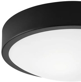 Stropné svietidlo JONAS 1xE27/60W/230V pr. 26 cm čierna