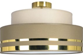 Stropné svietidlo TAMI 1xE27/60W/230V pr. 40 cm béžová/hnedá/zlatá