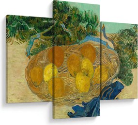 Obraz - Vincent van Gogh, Still Life of  Oranges and Lemons with  Blue Gloves, reprodukcia (90x60 cm)