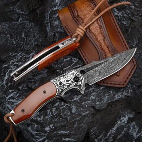 KnifeBoss damaškový zatvárací nôž Wild Horse VG-10