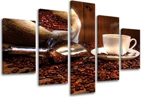 Obraz na stenu 5 dielny KUCHYŇA KU038E50 - 150x100 cm