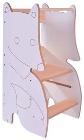 Učiaca veža FOX biela/javor