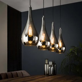 Luster 83-08 4 x Ø20cm Chromed glass - Komfort-nábytok