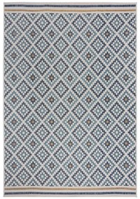 Žlto-modrý vnútorný a vonkajší koberec 120x170 cm Zia Trellis – Flair Rugs