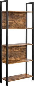 XXXLutz REGÁL, hnedá, čierna, oceľ, 62/165/24 cm Boxxx - Online Only drobný nábytok - 002543000142