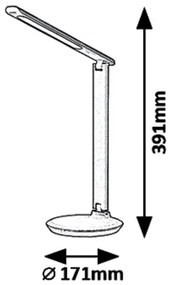 Rabalux 6980 - LED Stmievateľná stolná lampa OSIAS LED/9W/230V