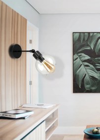 BERGE LED sklenené nástenné / stropné svietidlo 1xE27 - priehľadná guľa