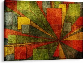 Obraz geometrické abstrakcie (70x50 cm)