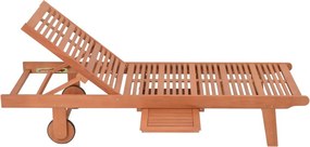 Drevené záhradné ležadlo v krémovo-prírodnej farbe San Diego – Garden Pleasure