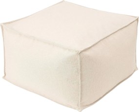 Záhradný puf farba produktu krémová látka vonkajšie, zapletaná