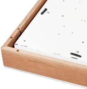 Stropné svietidlo OAK SQUARE 4xE27/15W/230V 48x48 cm dub/biela