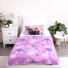 Jerry Fabrics Obliečky do postieľky 100x135 + 40x60 cm - Ľadové kráľovstvo "Purple 05"