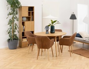 Actona Okrúhly jedálenský stôl Nagano - prírodná / vzor