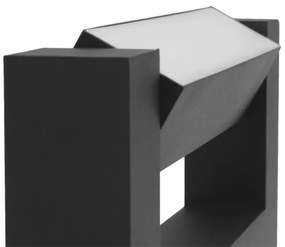 LED Vonkajšie nástenné svietidlo 2xLED/4W/230V IP54 30 cm čierna