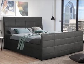 Posteľ boxspring Bonny 180x200 cm, antracitová vintage látka%