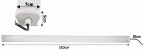 BERGE LED panel LEO - 120cm - 50W - 230V - neutrálna biela