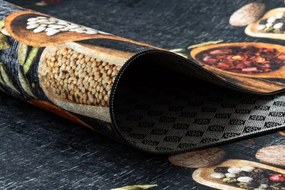 Protišmykový behúň LOTUS KITCHEN 40580 sivý / žltý