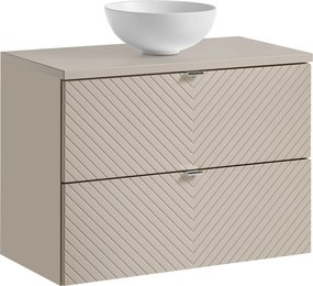 Comad Kúpeľňová skrinka s doskovým umývadlom SET-VIC B CASHMERE 80 kašmír
