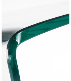 Sklenený konzolový stolík 40x125 cm Burano – Kave Home