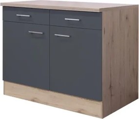 Dolná kuchynská skrinka Tiago US100, dub san remo/šedá, šírka 100 cm%