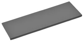 Police pre skrine so žalúziovými dverami, 1200 x 450 mm, antracit
