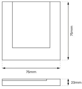 Schodiskové LED svietidlo Capri, 1x LED 0,6w, 4000k, b