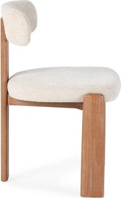 Krémovobiele čalúnené jedálenské stoličky v súprave 2 ks Nadia – MOME