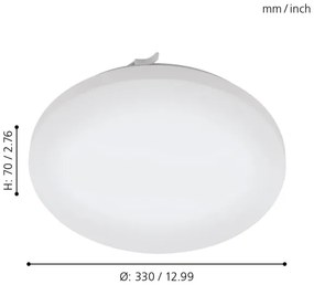 Eglo 97884 - LED Kúpeľňové stropné svietidlo FRANIA LED/17,3W/230V