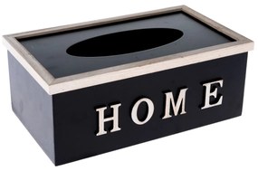 Drevený box na vreckovky HOME, 27 x 10,5 x 16 cm