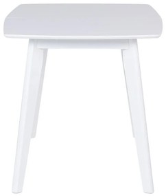 Rozkladací jedálenský stôl 120/160 x 80 cm biely SANFORD Beliani