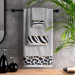 BAVLNENÝ UTERÁK EVA MINGE22 SADA 6 KS 50X90 CM STRIEBORNÁ